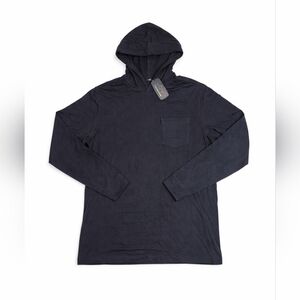 NWT Greg Norman Size Medium Black Long Sleeve Hoodie Shirt | Lightweight